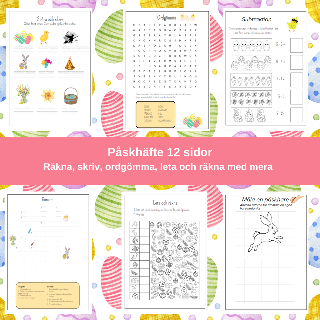 Påskhäfte 12 sidor blandat