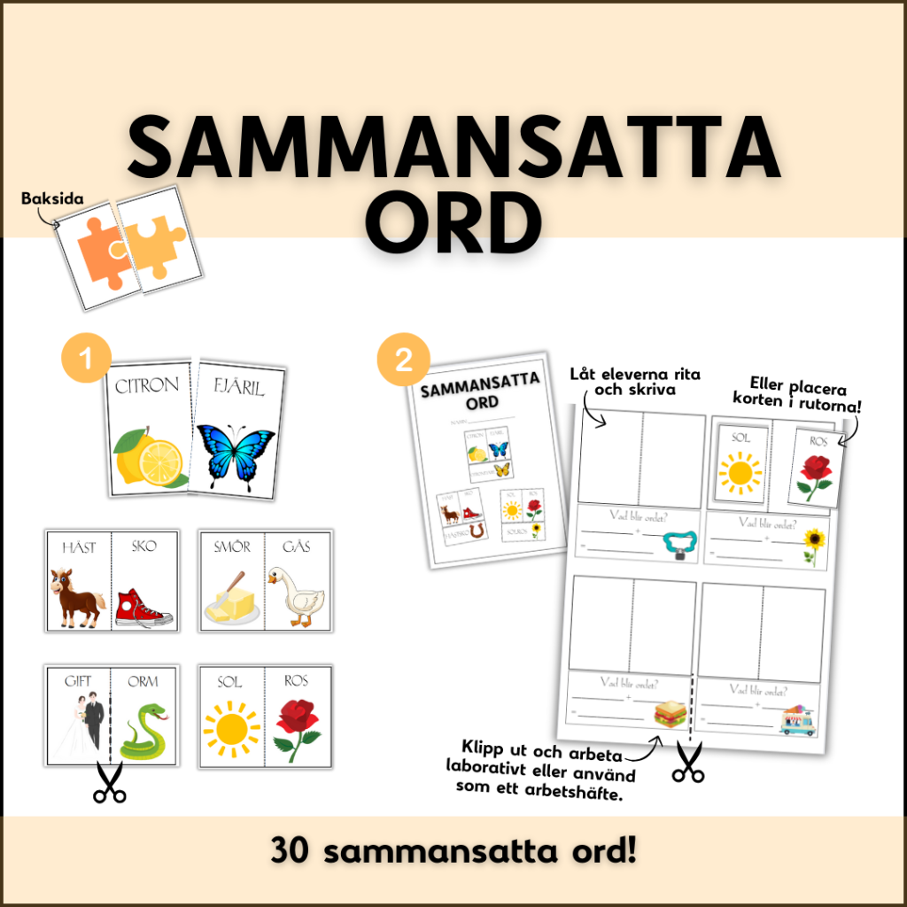 Sammansatta ord i två steg