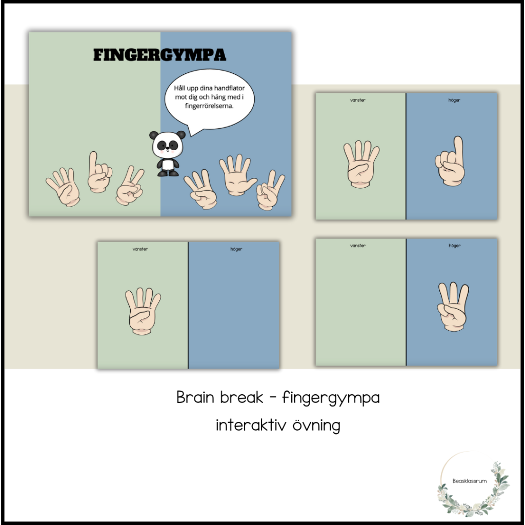 Brain break – fingergympa