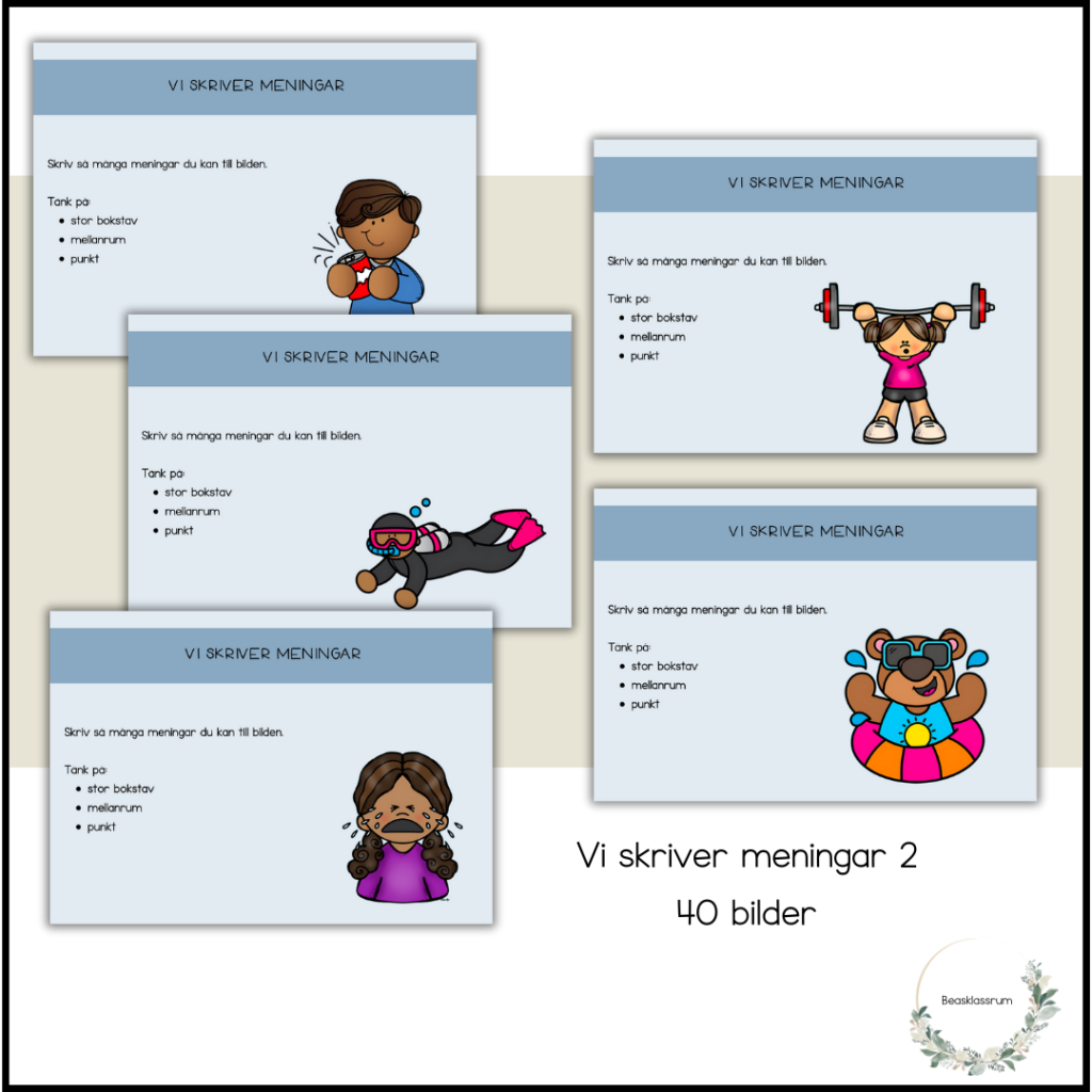 Vi skriver meningar 2