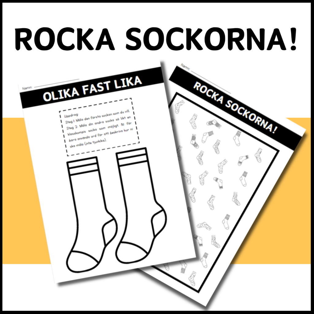Rocka sockorna – aktivitet och extrablad