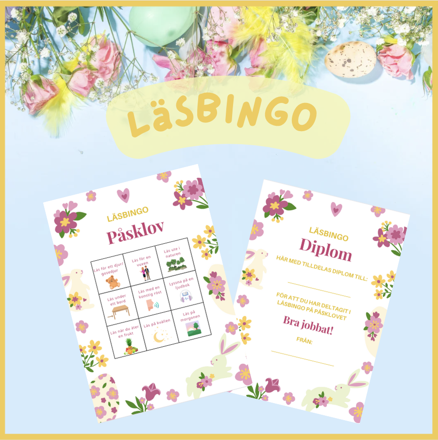 Läsbingo & diplom - påsk
