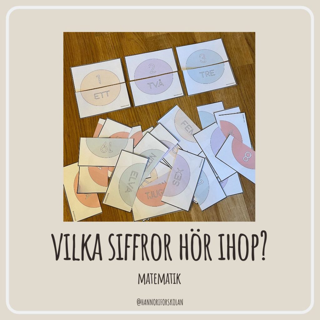 Vilka siffror hör ihop?