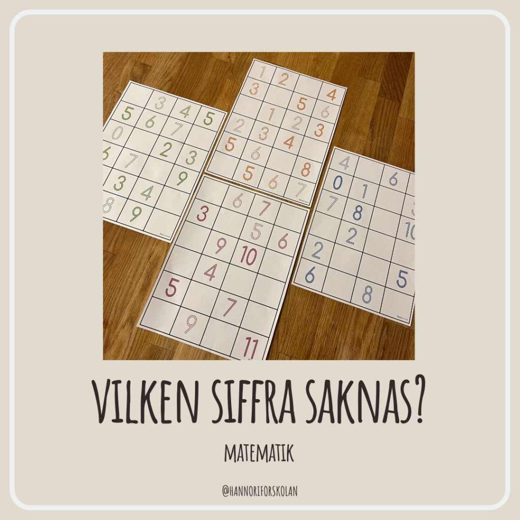 Vilken siffra saknas?