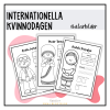 Internationella kvinnodagen: målarbilder och begreppskort