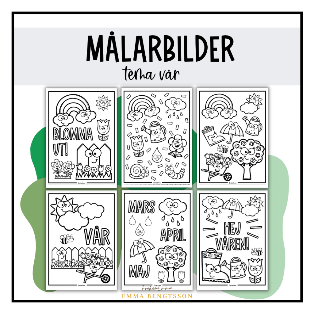Målarbilder med vårtema