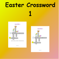 Easter 1 Crosword