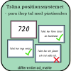 Träna positionssystemet - para ihop påstående med tal
