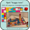 Spel "bygga torn" - lätt att anpassa svårighetsgraden