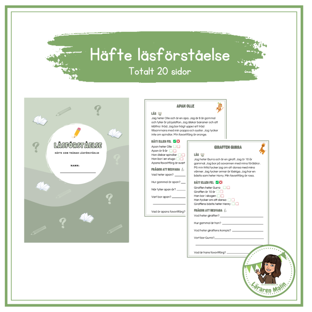 Läsförståelse – häfte