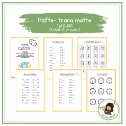 Mattehäfte - tal 0-100