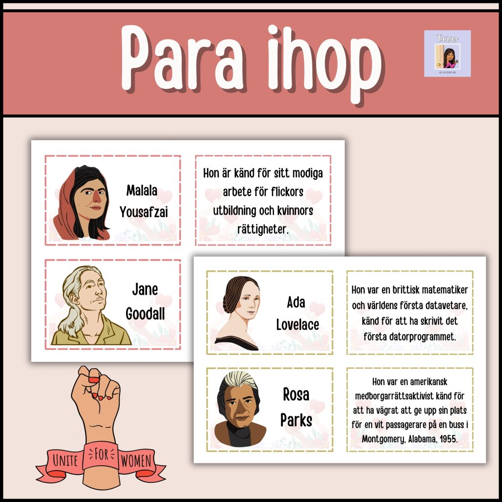 Internationella kvinnodagen 8 mars (Para Ihop)