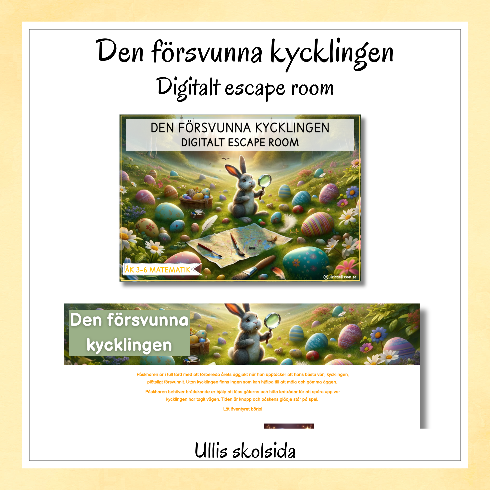 Escape room – Den försvunna kycklingen