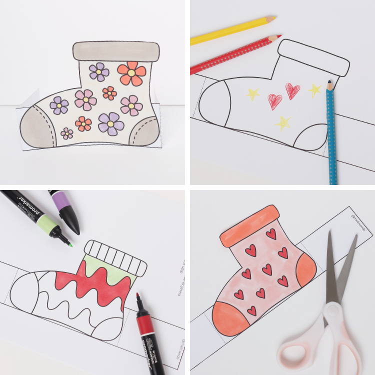 Rocka sockorna- pyssla dekoration