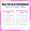 Mutliplikationsbingo, 1:an - 5:ans tabell
