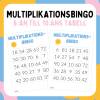 Multiplikationsbingo, 6:an -10:ans tabell