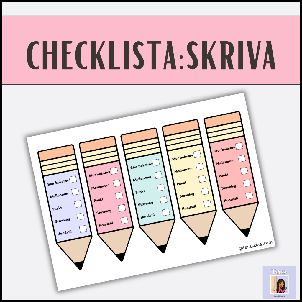 Checklista till eleverna: skriva