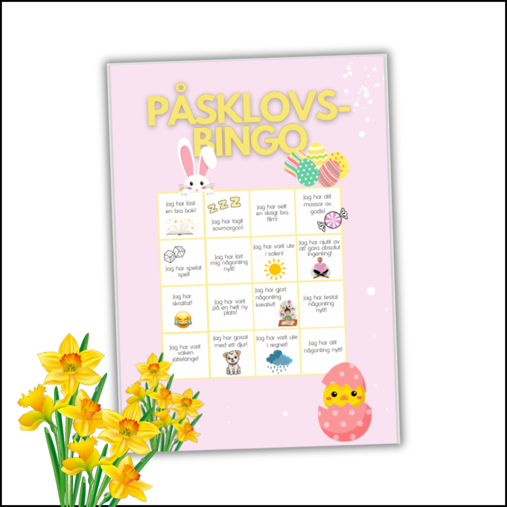 Påsklovsbingo