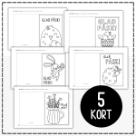 Påskkort (vikbara)- 5 olika motiv - bild 2