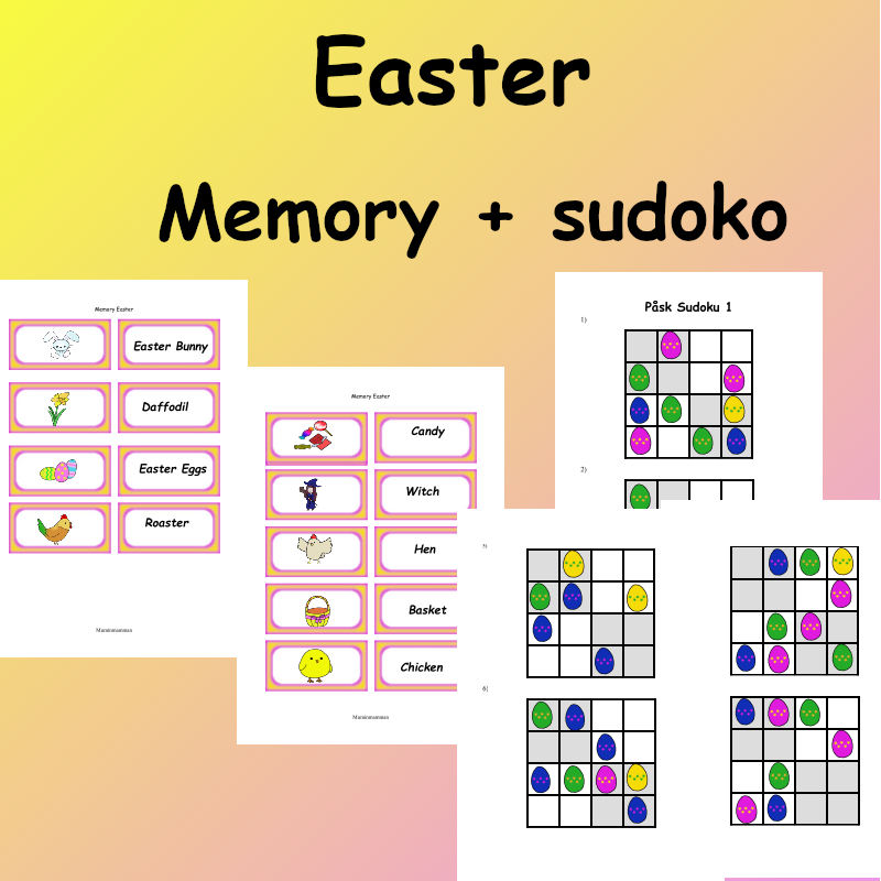 Easter Memory + Sudoku