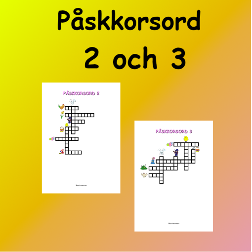 Påsk 2 Korsord