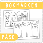 Påskpyssel- pyssla bokmärken till påsk - bild 1