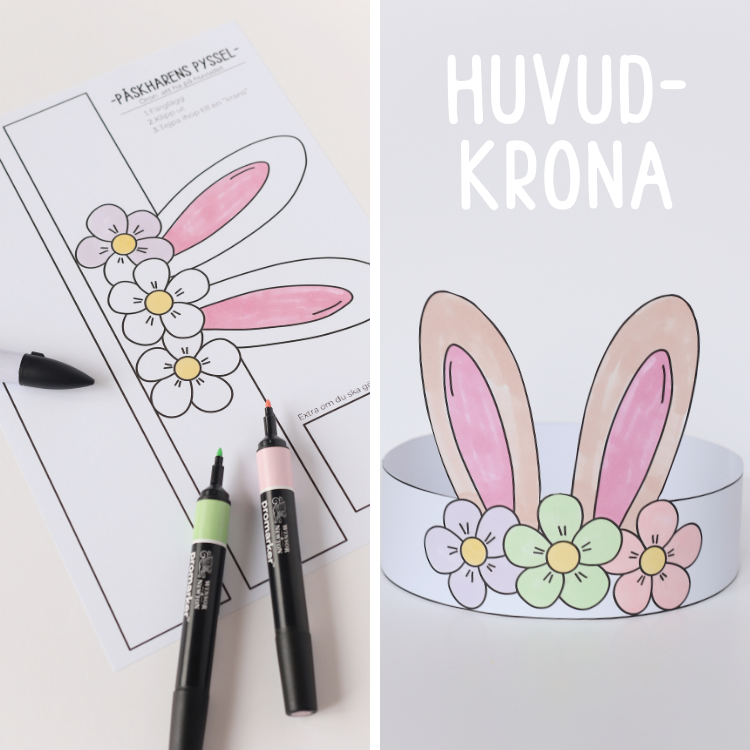 Påskharens pyssel- 8 dagar med pyssel och kluringar (extra enkel)