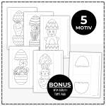 Påskpyssel- paket med olika kort - bild 3