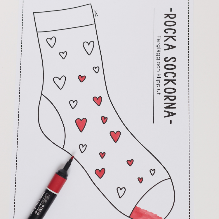 Pyssel- rocka sockorna