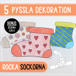 Rocka sockorna- pyssla dekoration - bild 1