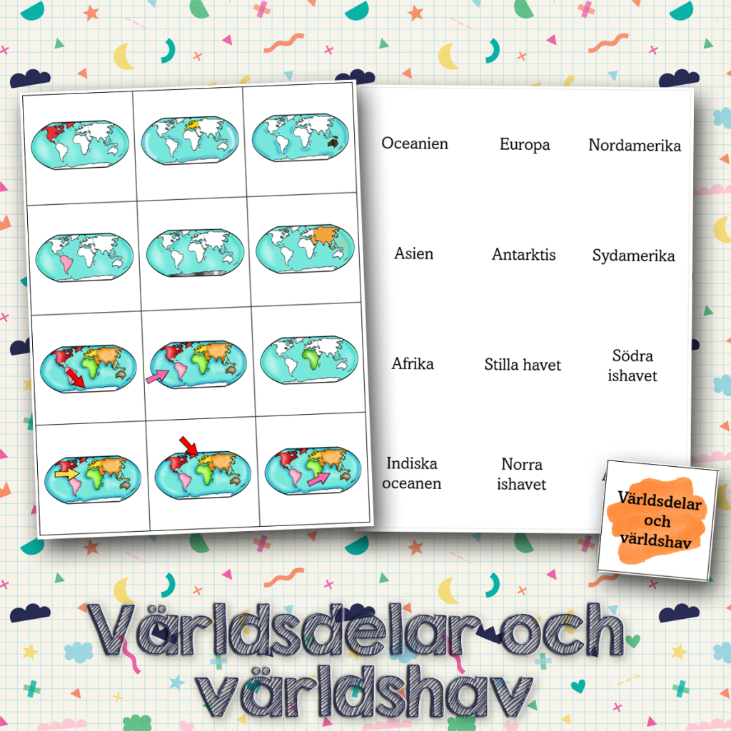 Världsdelar och världshav