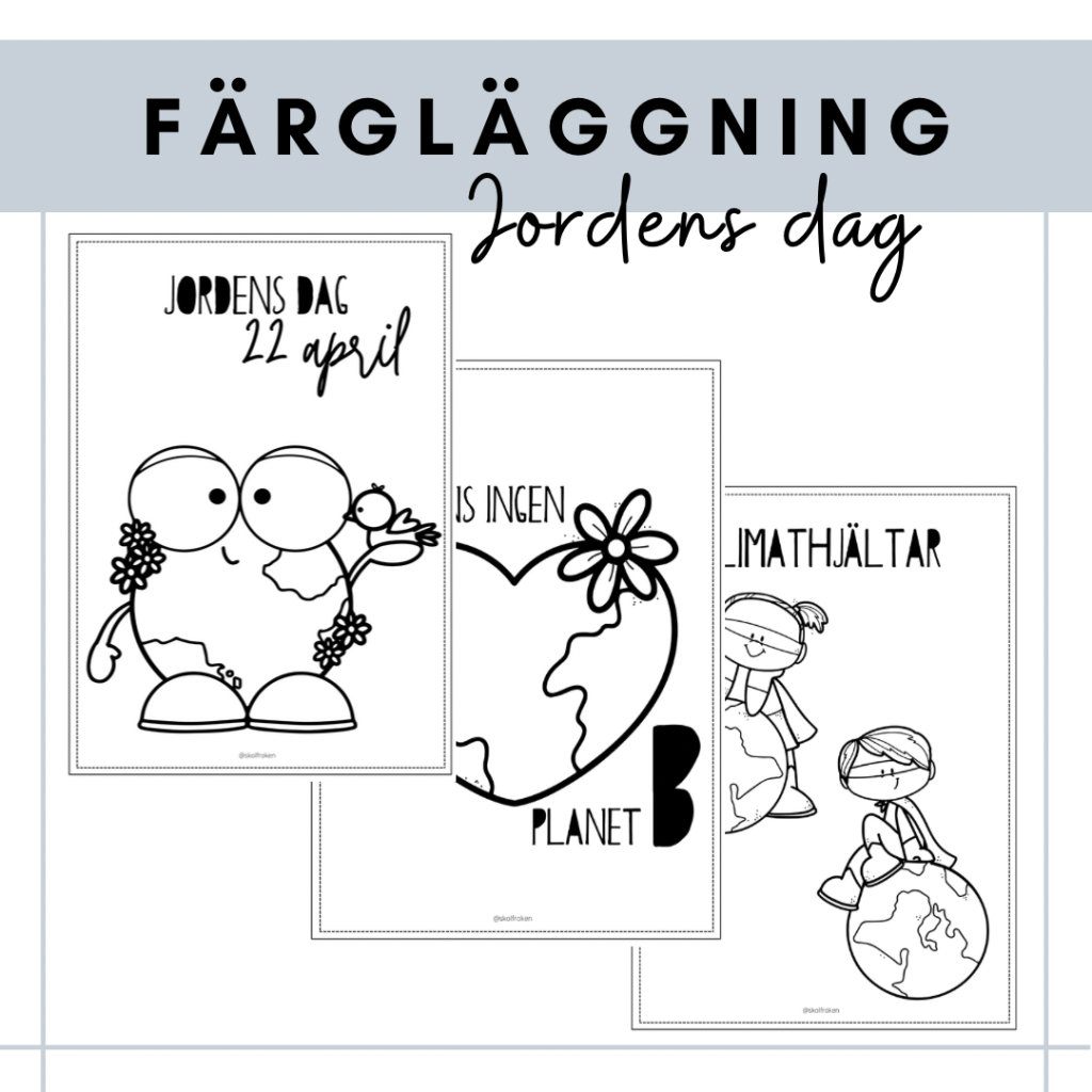 Färgläggning – jordens dag
