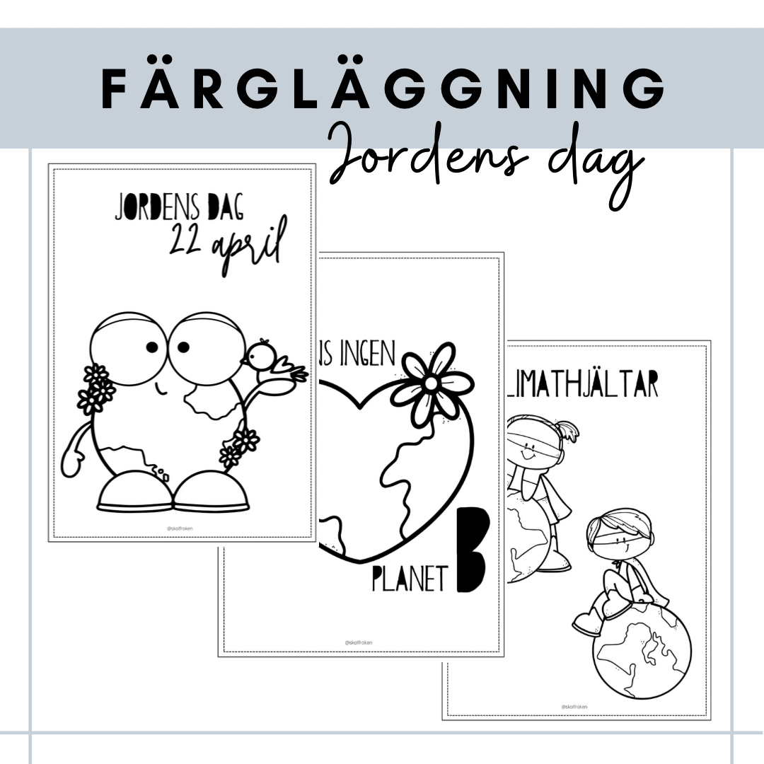 Färgläggning - jordens dag