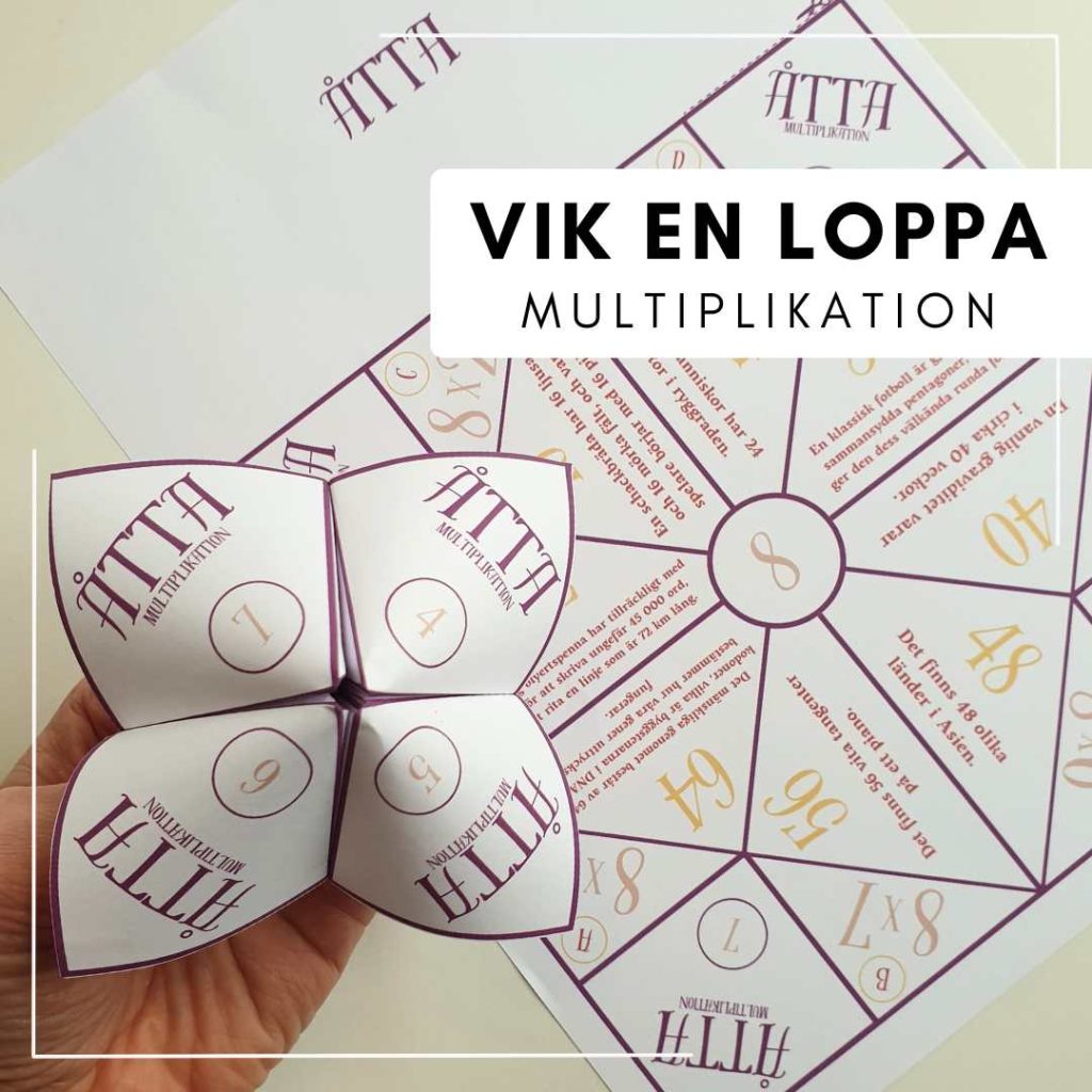 Vik en loppa – mutiplikation