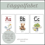 Väggalfabet med skrivriktning - bild 1