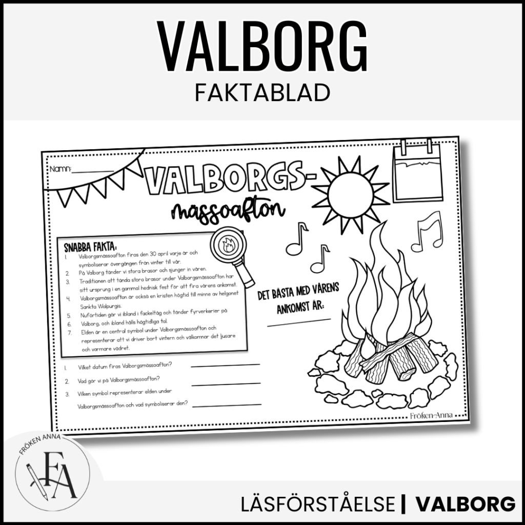 Faktablad: Valborg