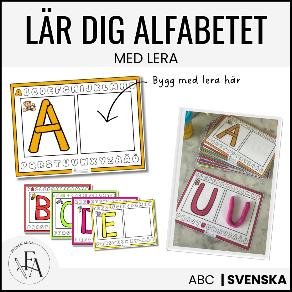 Bokstäver / Alfabetet med lera