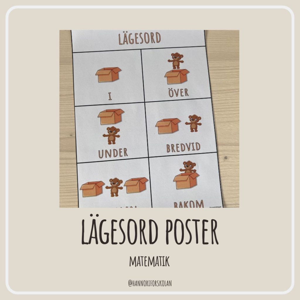 Lägesord poster