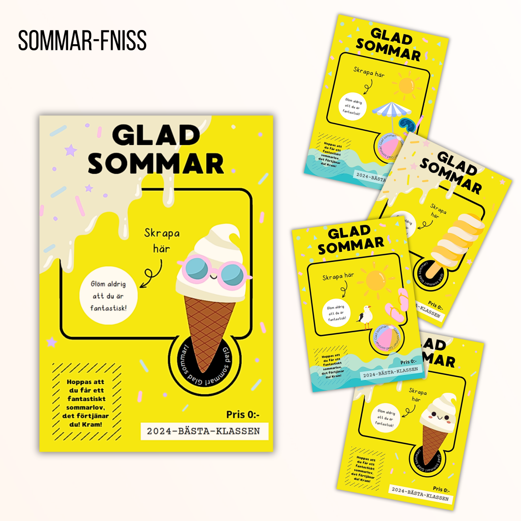 Sommar-Fniss (färdiga och redigerbara mallar, uppdaterad 2025)