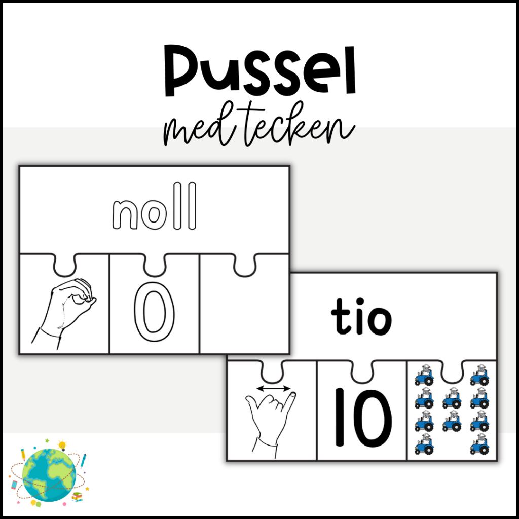 Bondgården – Pussel med tecken