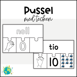 Bondgården - Pussel med tecken