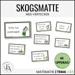 Skogsmatte / Utematte med Vårtecken – 48 uppdragskort - bild 1