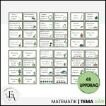 Skogsmatte / Utematte med Vårtecken – 48 uppdragskort - bild 2