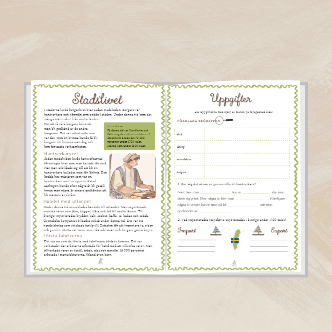 Frihetstiden arbetshäfte och facit