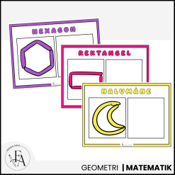 Former och geometriska figurer med leklera