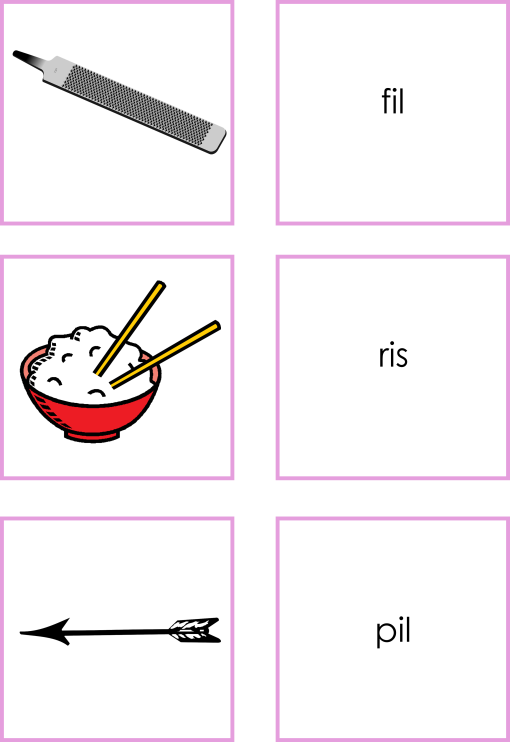 Rosa kort - bild och textkort