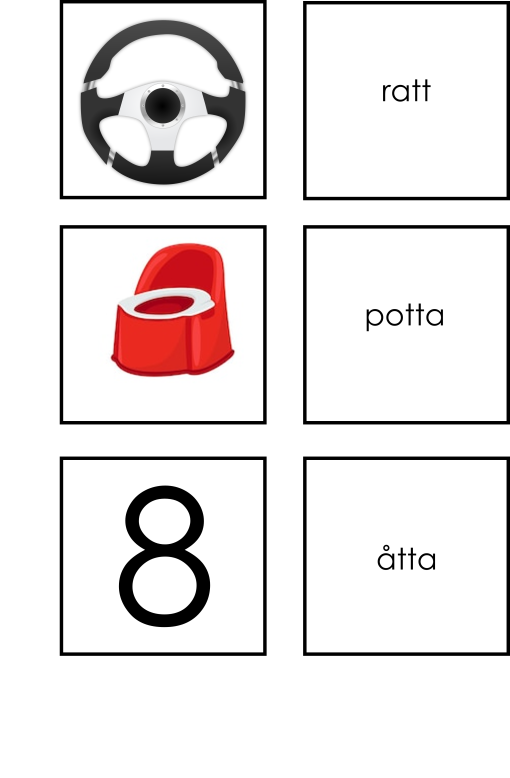Rim - bildkort och textkort