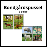 Bondgårdspussel 2 delar - bild 1
