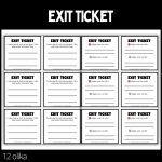 Exit tickets – 12 stycken olika – 1 – Stora paketet - bild 1