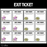 Exit tickets – 12 stycken olika – 1 – Stora paketet - bild 2